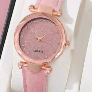 reloj rosa de cuarzo